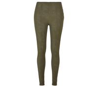 Urban Classics Ladies Washed Faux Leather Pants Olive Taglia: S | Leggings Outlet | Donna | Verde