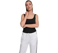 Urban Classics Ladies Wide Neck Top, Canottiera Sportiva Donna, Nero (Black 00007), M