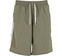 Urban Classics Lavagna Pantaloncini Con Toppa Strisce Uomo Bagno Lungo Moda-Mare