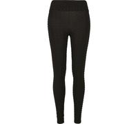 Urban Classics Leggings a vita alta da donna Honeycomb Nero S Nero