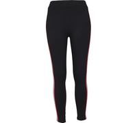Urban Classics Leggings da donna Leggings da donna 3-Tone Tape Nero/Fuoco/Chite/Navy XS Nero