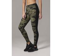 Urban Classics Damen Ladies Camo Stripe Leggings, Nero/Grigio, M Donna