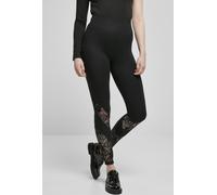 Urban Classics Leggings Vita Alta Lace Inset