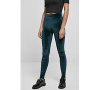 Leggings a vita alta da donna Urban Classics velvet Bleu S