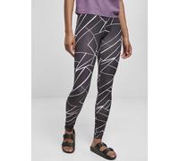 Urban Classics Leggings da donna, Leggings, Donna, Nero (Geometric Black), 3XL