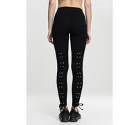Urban Classics Leggings da donna Leggings da donna con allacciatura sulla schiena Nero S Nero