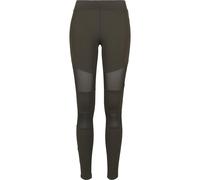 Urban Classics Leggings da donna Leggings da donna in mesh tecnico Darkolive S Verde