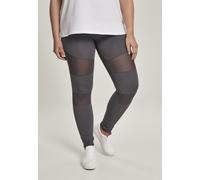 Urban Classics Leggings da donna Leggings da donna in mesh tecnico grigio grezzo 5XL Grigio