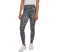 Urban Classics Leggings da donna, Leggings, Nero/Bianco, 5XL