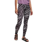 Urban Classics Leggings da donna, Leggings, Donna, Nero (Geometric Black), 3XL