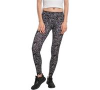 Urban Classics Leggings da donna, Leggings, Donna, Nero (Hibiscus Black), XS