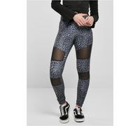Urban Classics Leggings da donna Tech Mesh Aop Snowleo XS Blu