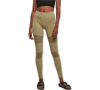Urban Classics Leggings Da Donna Tech Mesh, Leggings da Donna Tech Mesh Donna, Verde (Khaki), L