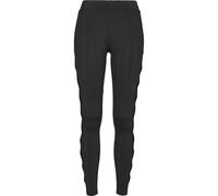 URBAN CLASSICS Leggings Donna Elasticizzati, Skinny Leggins Neri con Inserti in Retina, Pantalone Sportivo per Yoga e Fitness, Anche per Grandi Taglie XS - XL