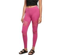 URBAN CLASSICS Leggings Donna in Pizzo, Leggins Sportivi con Retina in Pizzo, Ideale per Fitness e Yoga, Disponibile in 3 Colori e Taglie da XS - 5XL