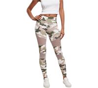 Urban Classics Leggings Camouflage Tech Donna – Mimetico, rete trasparente – XS duskrose camo