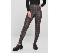 Urban Classics Ladies Soft Aop Leggings, Pantaloni Donna, Nero (Blackcheck), M