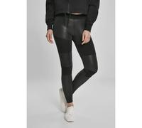 Urban Classics Leggings donna in finta pelle 91% poliestere, 9% elastan Nero M
