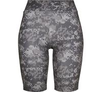 Urban Classics Pantaloncini da donna Pantaloncini da donna a vita alta Camo Tech Cycle Shorts Dark Digital Camouflage L Camouflage