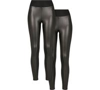 Urban Classics Leggings In Finta Pelle A Vita Alta Per Donne 2-Pack