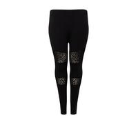 Urban Classics Leggings nero Donna - Abbigliamento - Taglie comode - Pantaloni Urban Classics 5XL