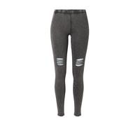 Urban Classics Ladies Cutted Knee Leggings Donna Leggings Grigio Sport 95% Cotone, 5% Spandex