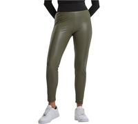Urban Classics Leggings Similpelle a Vita Alta Donna, Verde (Oliva), 4XL