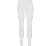 Urban Classics Leggings, Sportivi a Vita Alta con Inserti Mesh Elasticizzati con Vestibilità Regolare e Gamba Affusolata, da Donna, Bianco, XL