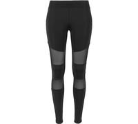 Urban Classics Leggings, Sportivi a Vita Alta con Inserti Mesh Elasticizzati con Vestibilità Regolare e Gamba Affusolata, da Donna, Nero, XXXXXL