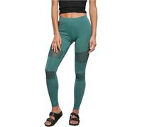 Urban Classics Leggings, Sportivi a Vita Alta con Inserti Mesh Elasticizzati con Vestibilità Regolare e Gamba Affusolata, da Donna, Verde (Paleleaf), XS