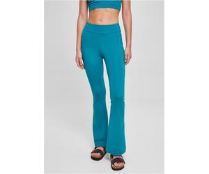 Urban Classics Leggings svasati a vita alta riciclati per donna 3XL Blu