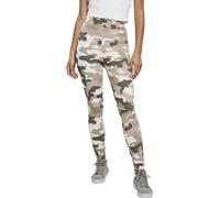 Urban Classics Leggings tecnici a vita alta da donna Duskrose Camo 5XL Camouflage