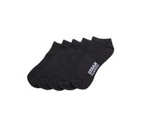 Urban Classics Logo No Show Socks 5-Pack Calzini alla Caviglia, Nero (Black 00007), 35-38 Uomo