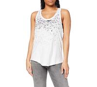 Canottiera donna Urban Classic long leo print loose Blanc S