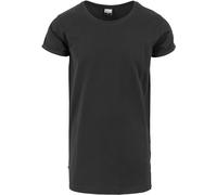 Urban Classics Long Shaped Side Zip Tee T-Shirt, Nero (Black), S Uomo