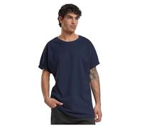 Urban Classics Long Shaped Turnup Tee T-shirt Uomo, Blu (Navy), Large