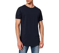 Urban Classics Long Shaped Turnup Tee T-shirt Uomo, Blu (Navy), Small