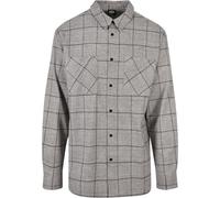Urban Classics Lungo Oversize a Quadri " Greyish " Maglietta Uomo Camicia Casual