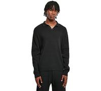 Urban Classics Maglia a Maniche Lunghe Oversize a Coste T-Shirt, Nero, XXL Uomo