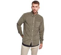 Urban Classics Maglia Corduroy, Camicia, Verde (Olive), 3XL Plus