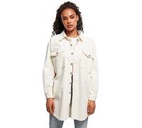 Urban Classics Ladies Long Corduroy Overshirt Camicia, Sabbia, XS Donna