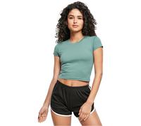 Urban Classics Maglia Cropped da Donna elasticizzata in Jersey Paleleaf XL
