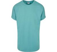 Urban Classics Maglia Turnup Lunga Tee Basic T-Shirt Collo Rotondo Uomo S-XXL