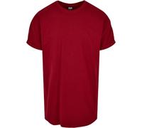 Urban Classics Maglia Turnup Lunga Tee Basic T-Shirt Collo Rotondo Uomo S-XXL