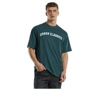 Urban Classics Maglietta UC College Logo Tall Tee TB7553 M Verde