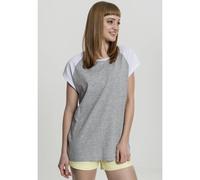 Urban Classics Maglietta grigio sfumato / bianco Donna - Abbigliamento - Taglie comode - Maglie e top - Maglie e T-shirt Urban Classics 5XL