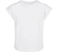 Urban Classics Girls Organic Extended Shoulder Tee T-Shirt, Bianco, 158/164 cm Bambina
