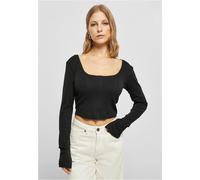 Urban Classics Maglietta A Maniche Lunghe Corsetto Corto Basic Donna