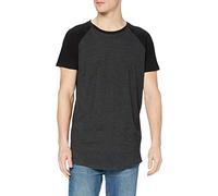 Urban Classics Maglietta a Maniche Lunghe Raglan T-Shirt, Cha/Blk, L Uomo