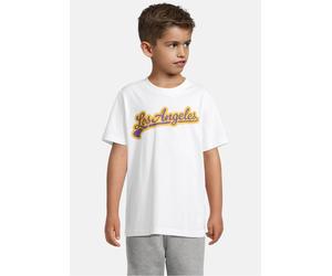 Urban Classics Maglietta bambini 2 Pack manica corta Los Angeles Compton UCK7906A 122/128 Bianco